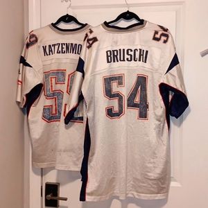 Vintage New England Patriots Jerseys as is Bruschi 54 Katzenmoyer 59 Reebok NFL